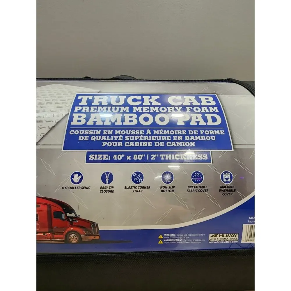 Truck Stuff PREMIUM Memory Foam Bamboo Pad 40×80 2